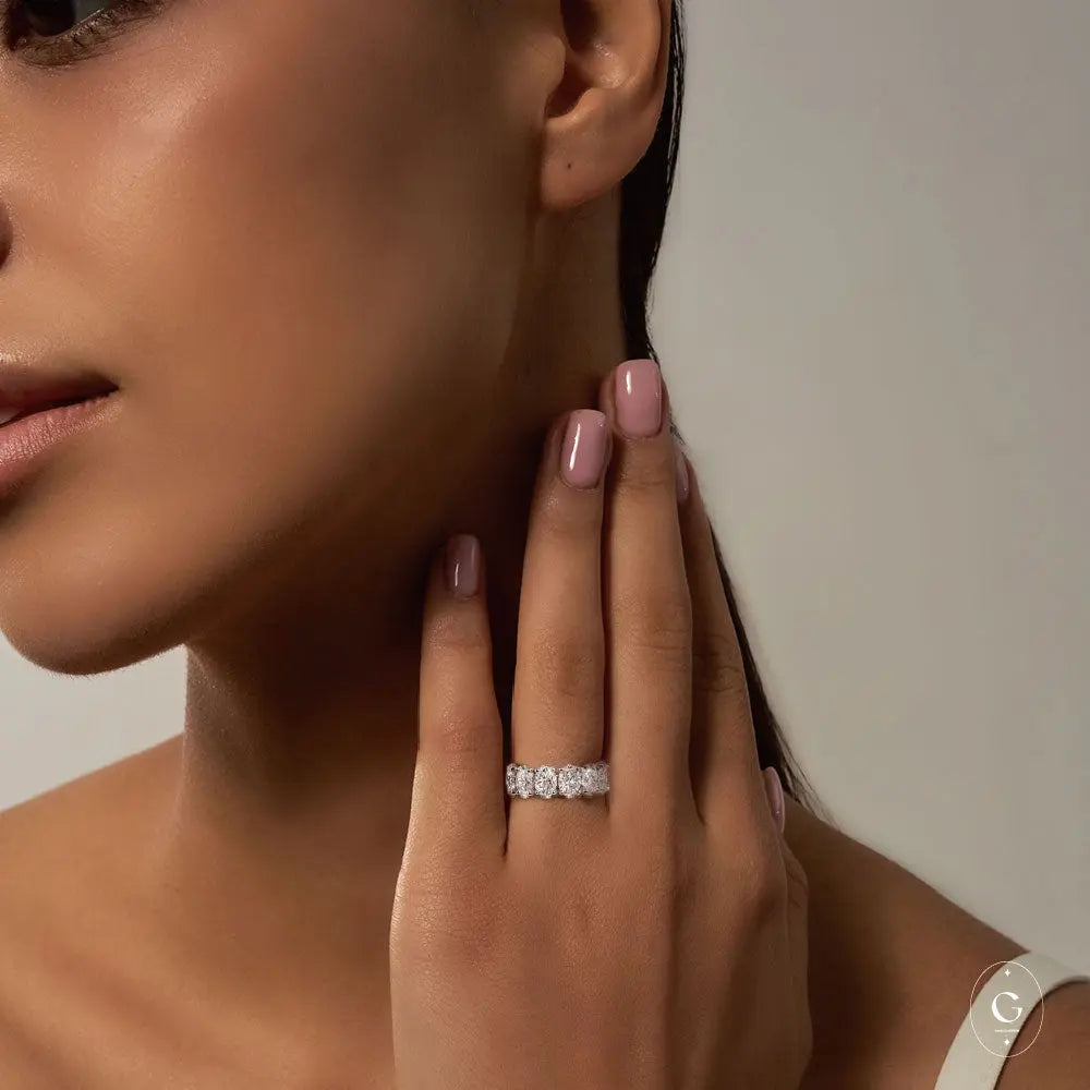 Gold Eternity Ring with Continuous Band