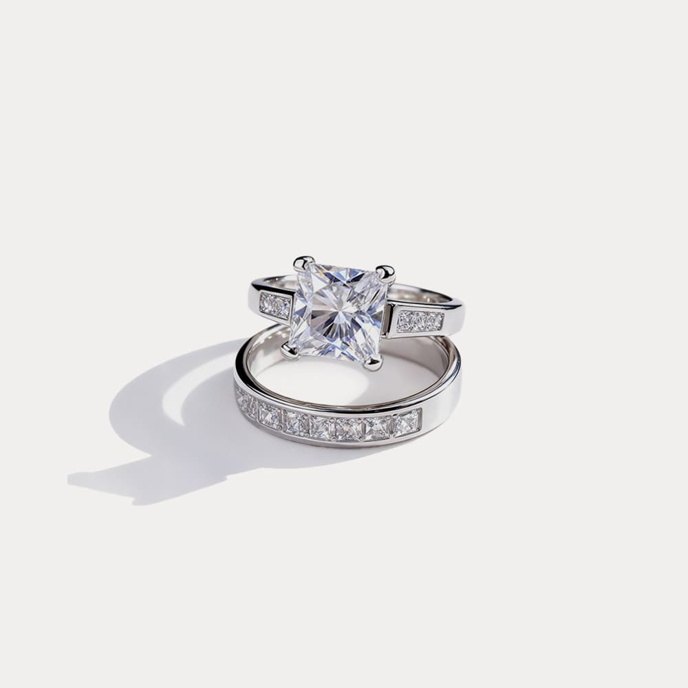 Gold Bloom 2-in-1 Ring with Floral Layered Band