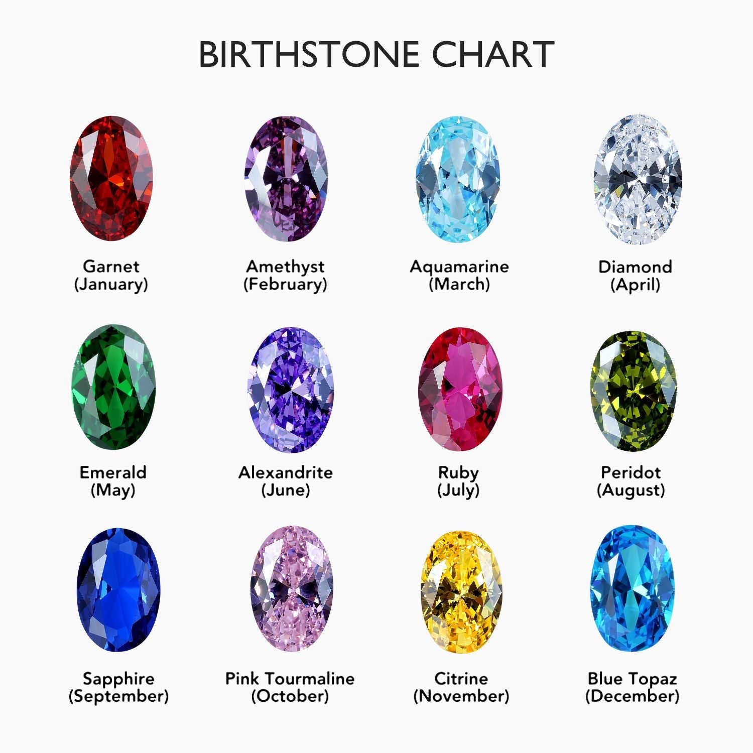 Gold Marquise Family Birthstone Ring