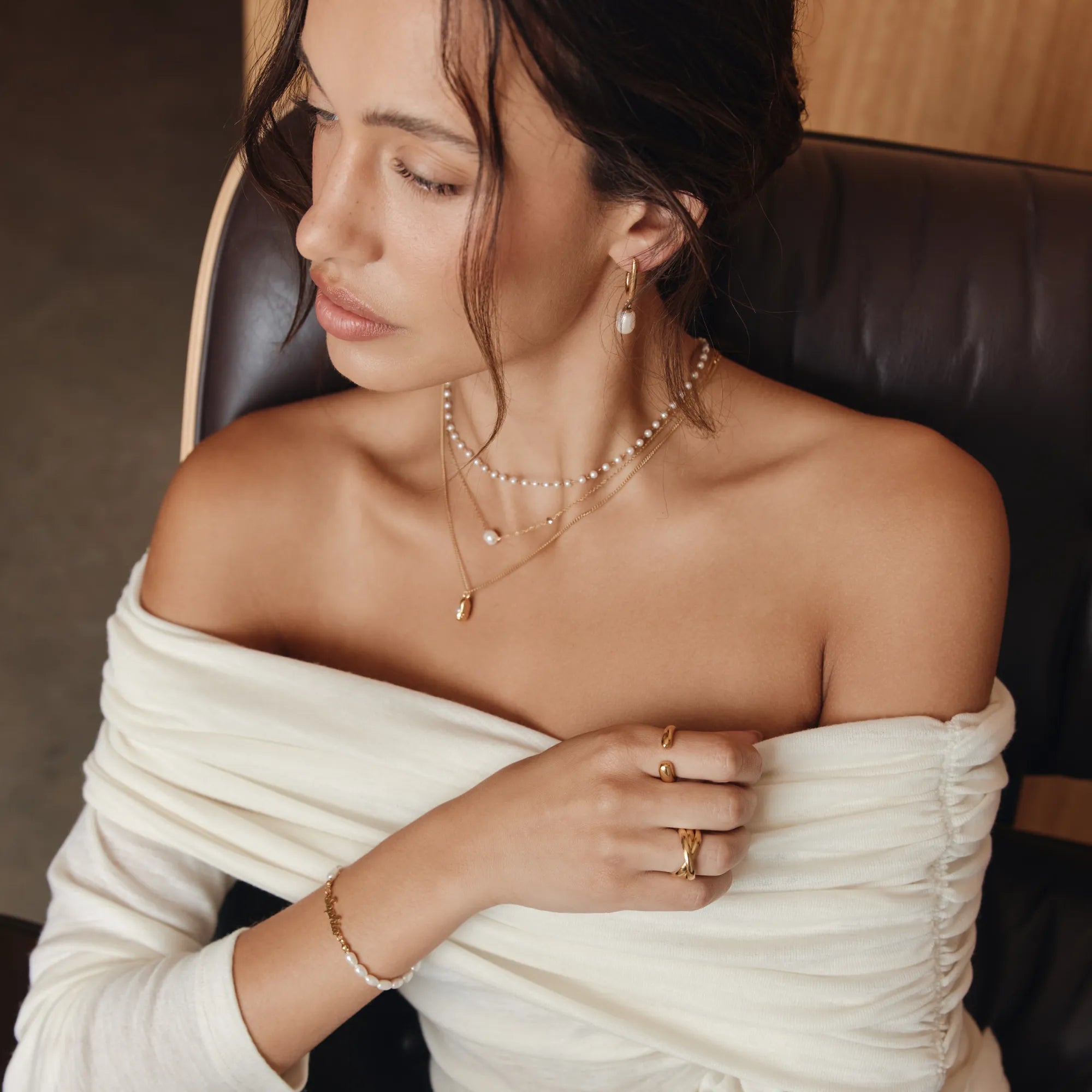 Gold Trio Rolling Ring