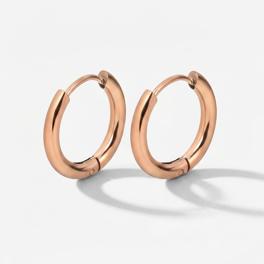 Hoop Earrings Set with Smooth Finish (Set of 3 Pairs)
