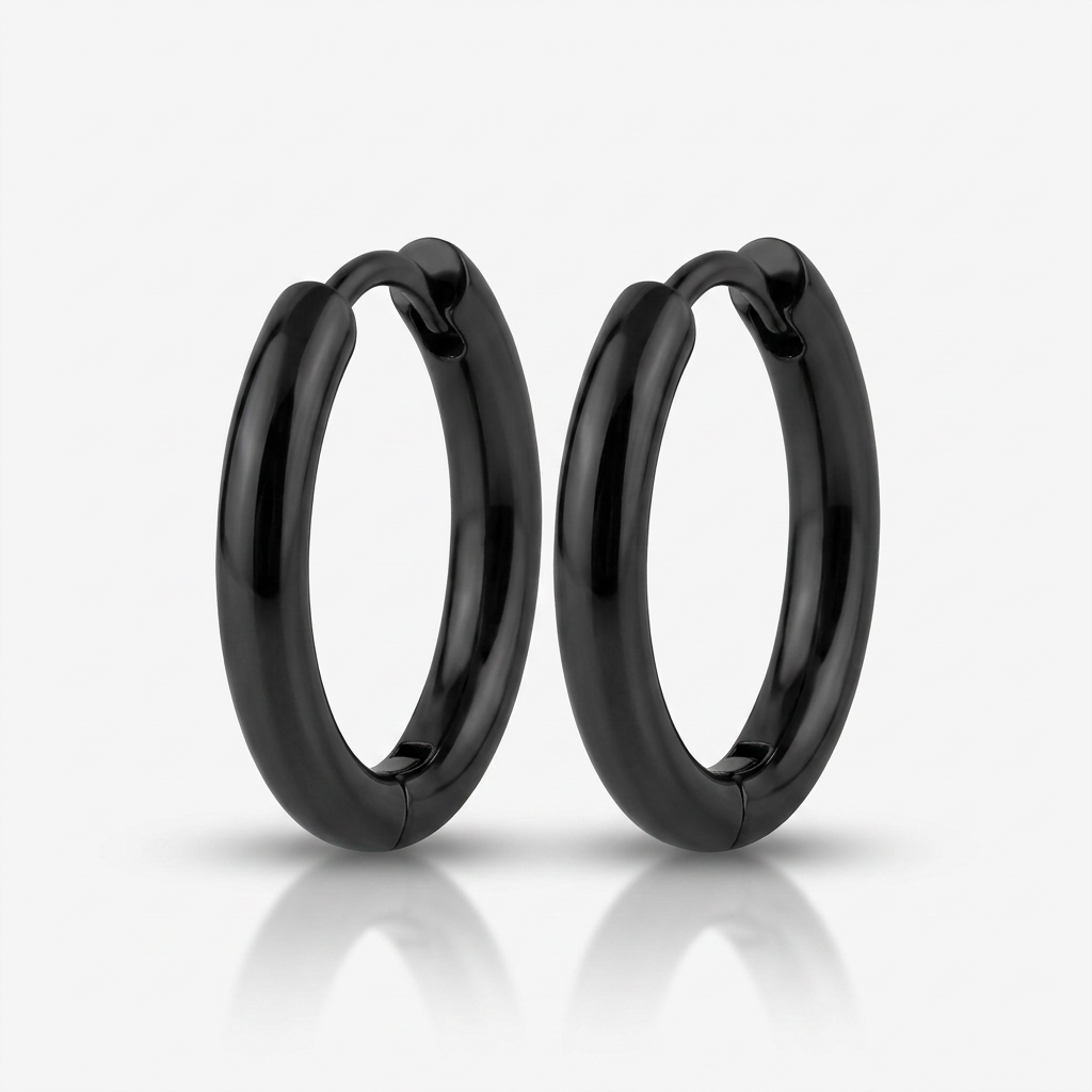 Hoop Earrings Set with Smooth Finish (Set of 3 Pairs)