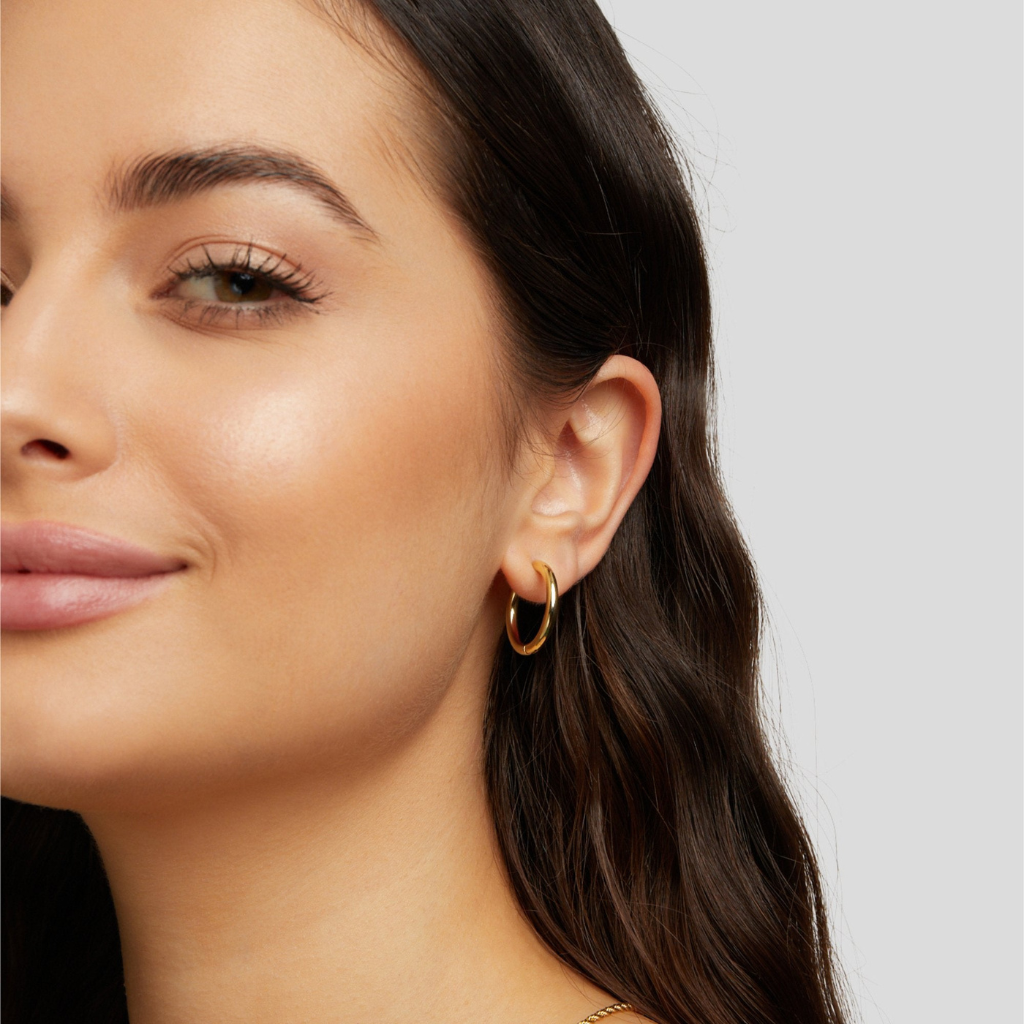 Hoop Earrings Set with Smooth Finish (Set of 3 Pairs)