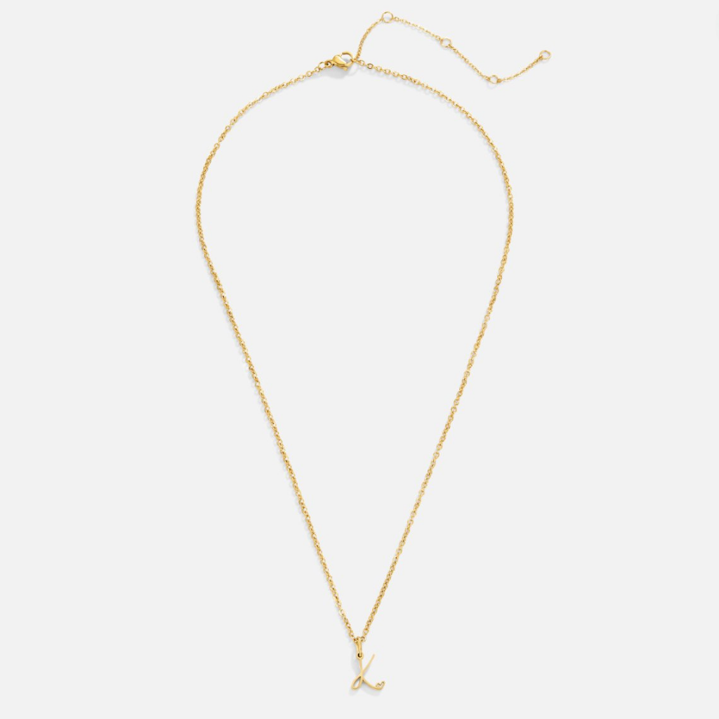Letter Necklace with Heart Detail