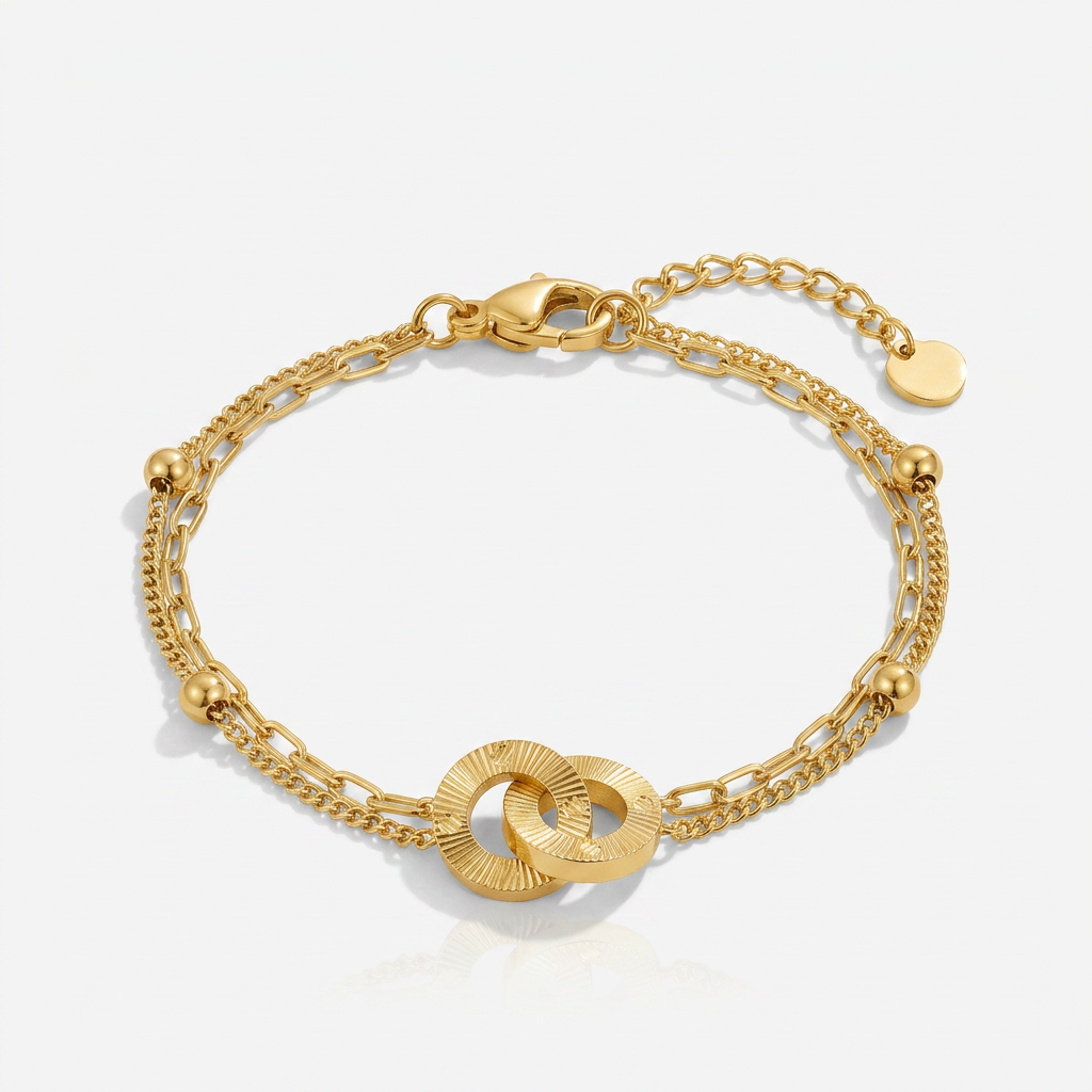 Bracelet with Interlocking Loop Detail