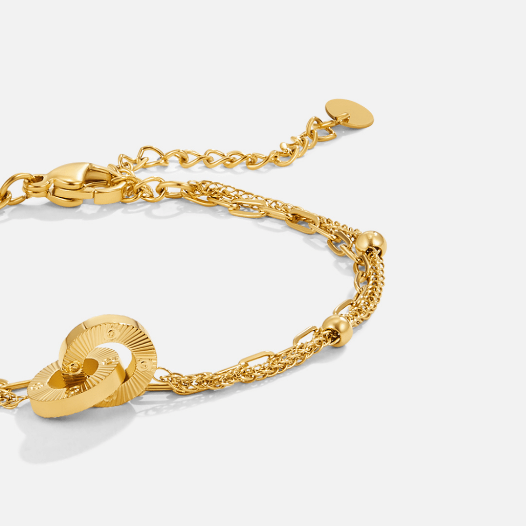 Bracelet with Interlocking Loop Detail