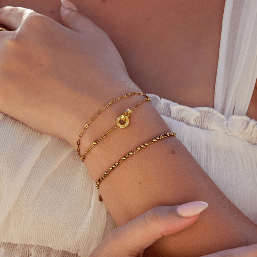 Bracelet with Interlocking Loop Detail
