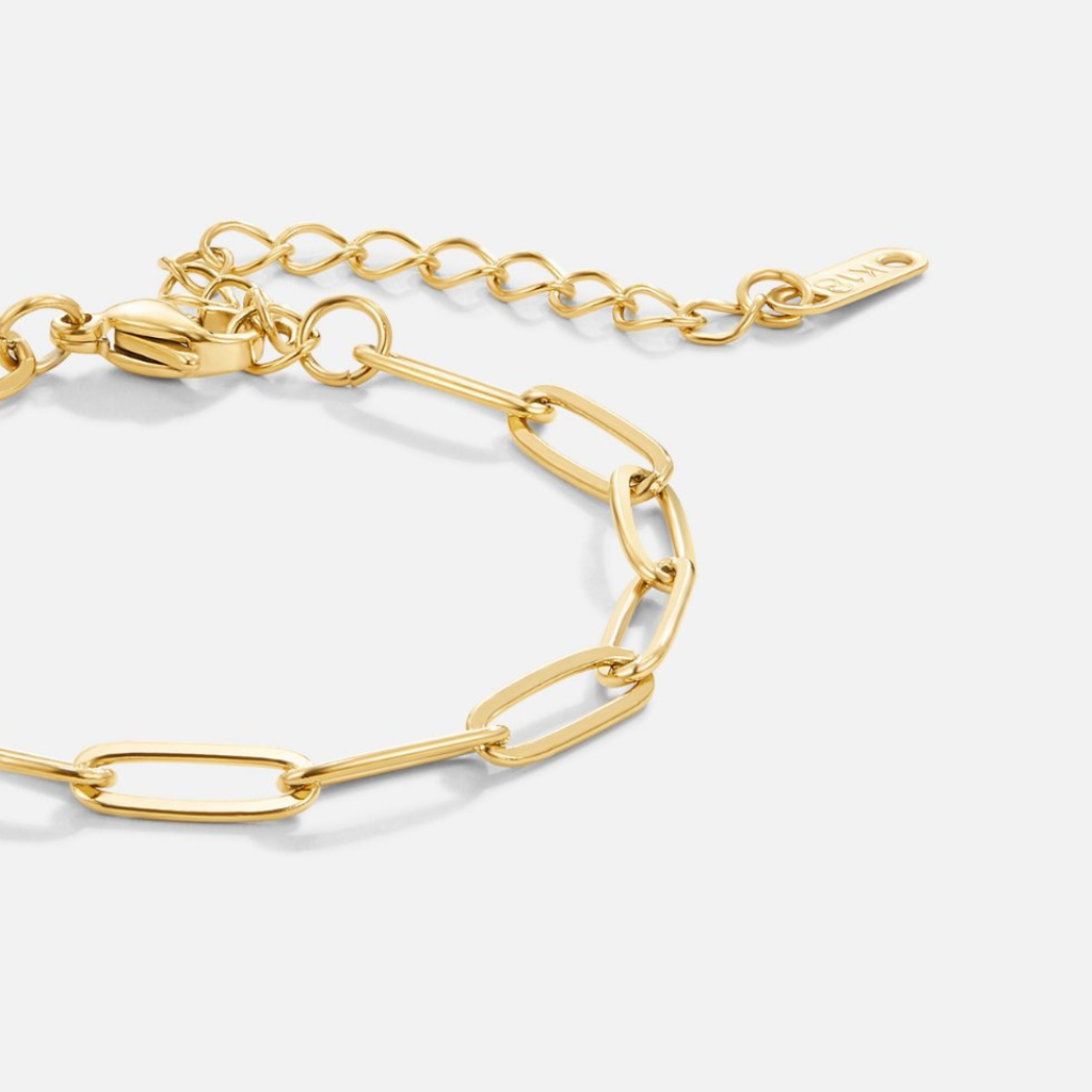 Adjustable Paperclip Chain Bracelet
