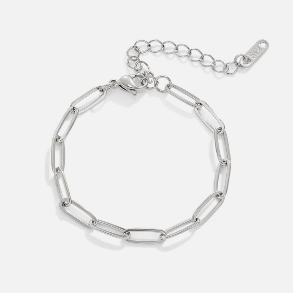 Adjustable Paperclip Chain Bracelet