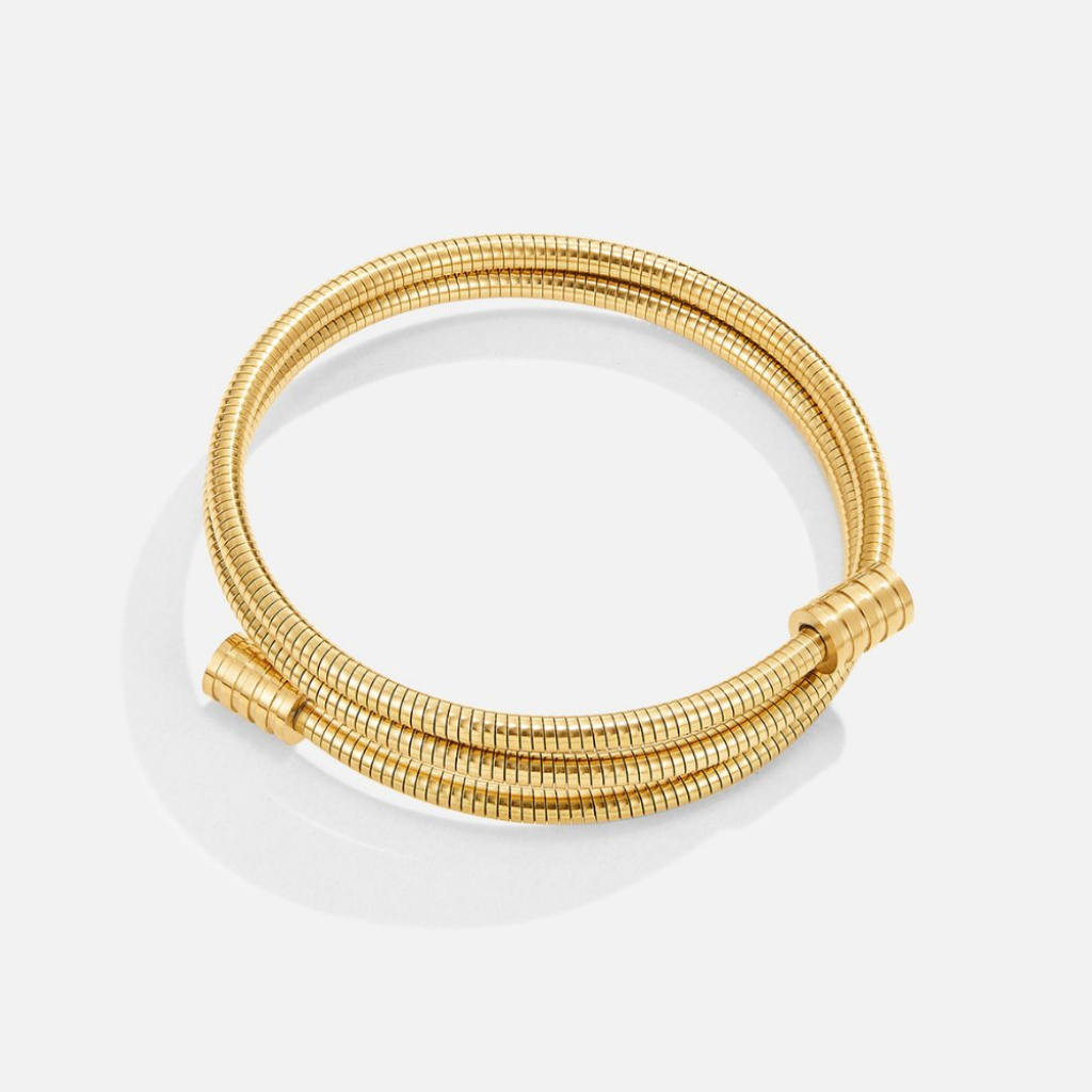Gold Twisted Bangle Bracelet