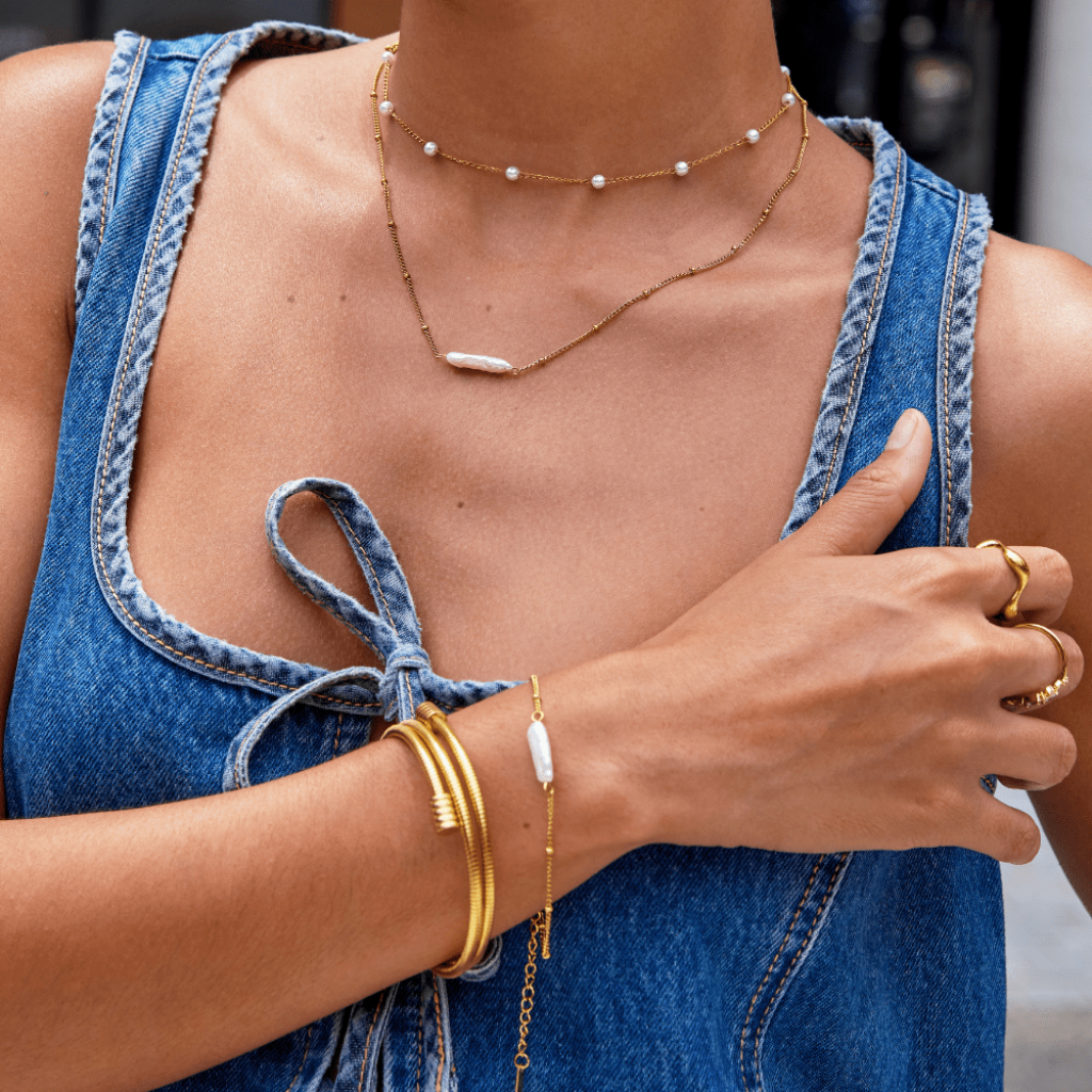 Gold Twisted Bangle Bracelet