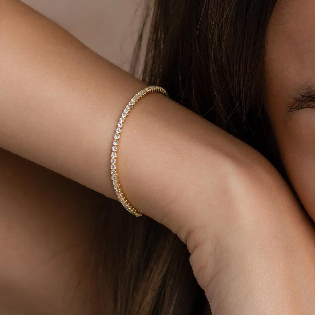 Tennis Bracelet with Crystal Stones