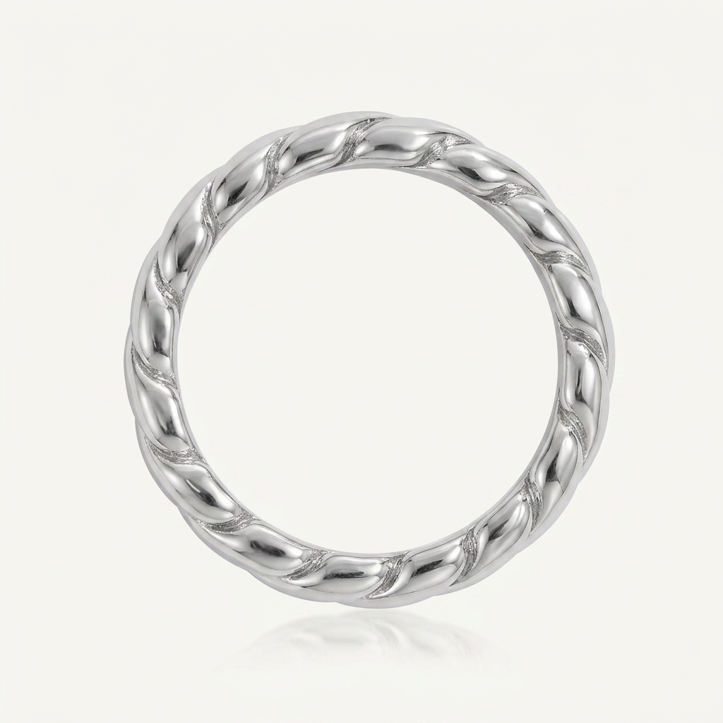 Gold Plated Twisted Infinity Ring