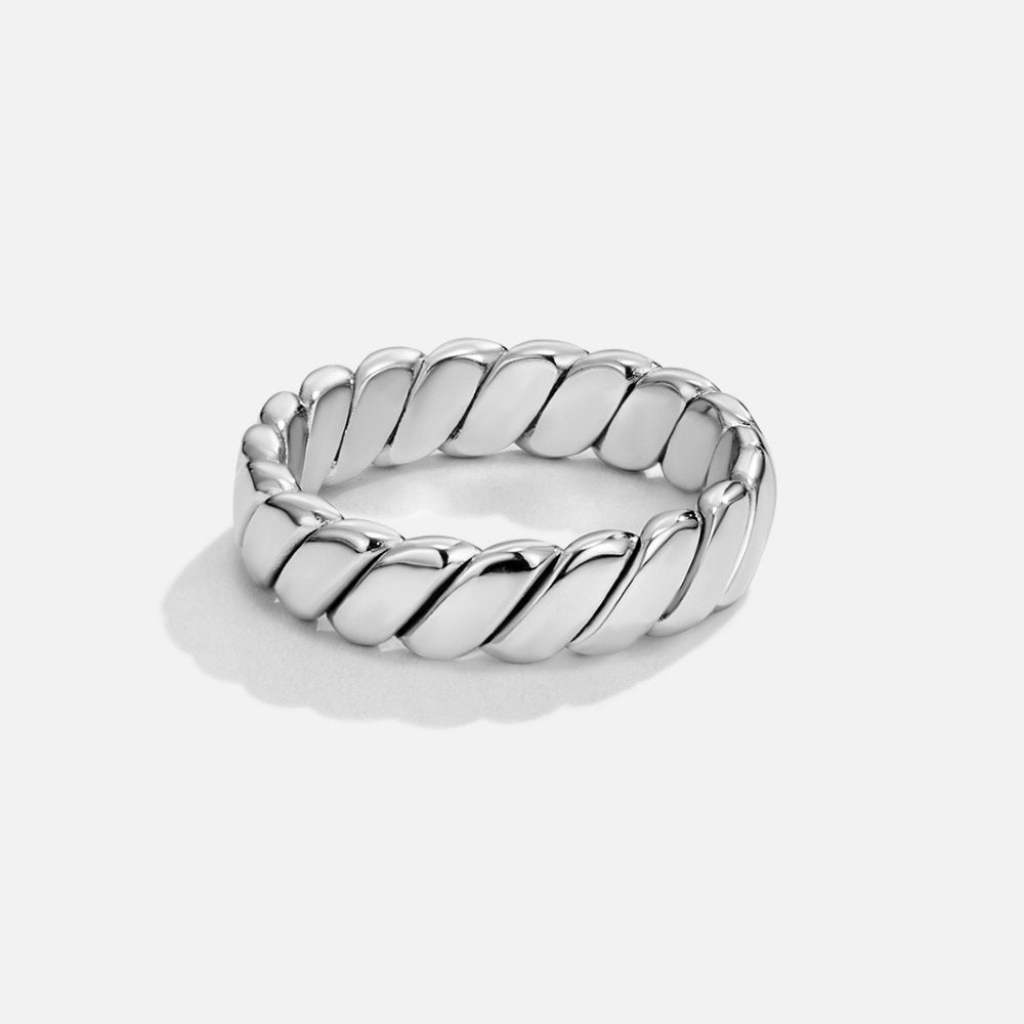 Gold Plated Twisted Infinity Ring