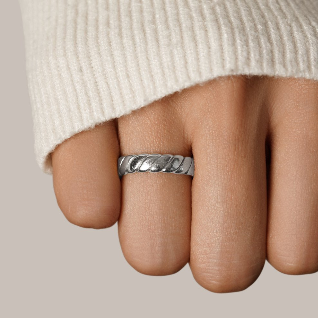 Gold Plated Twisted Infinity Ring