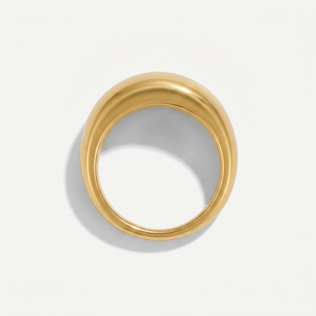 Chunky Ring with Smooth Dome Shape