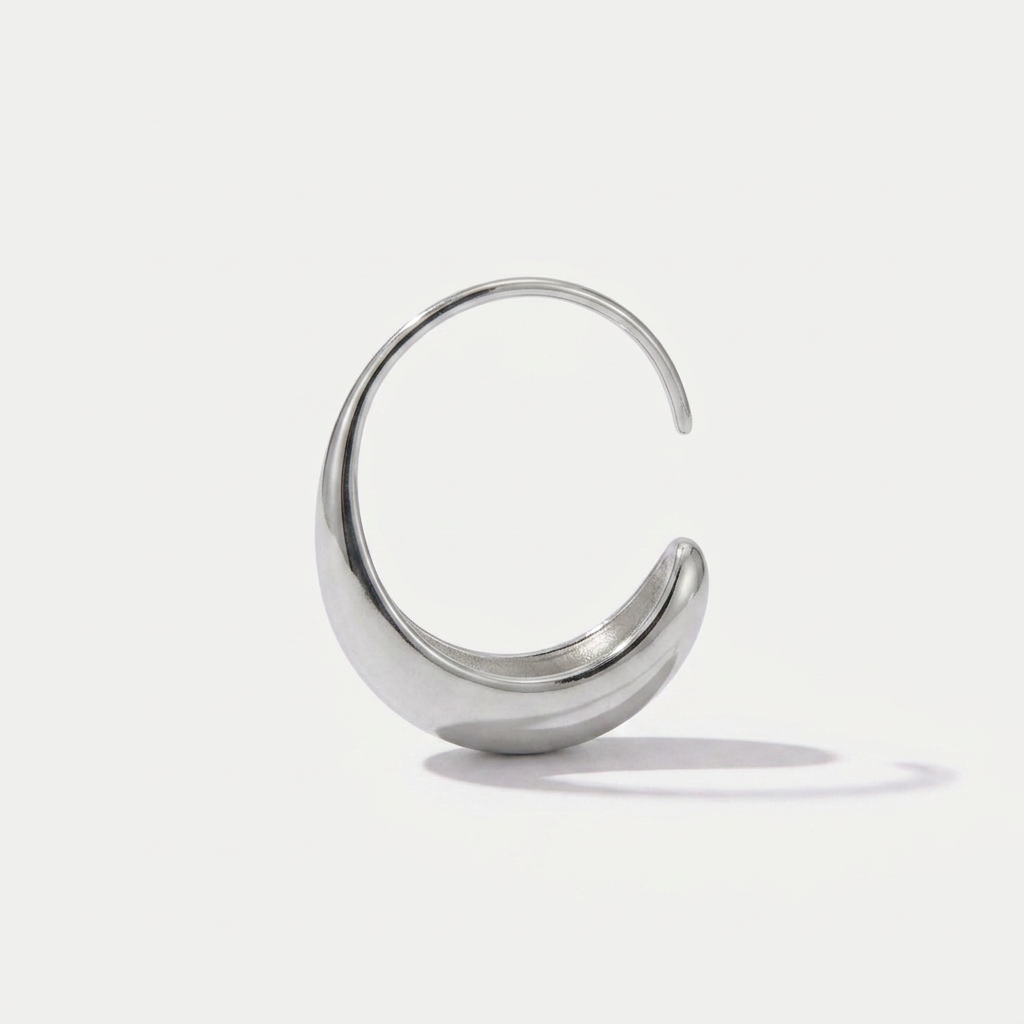 Classic Drop Hoop Earrings