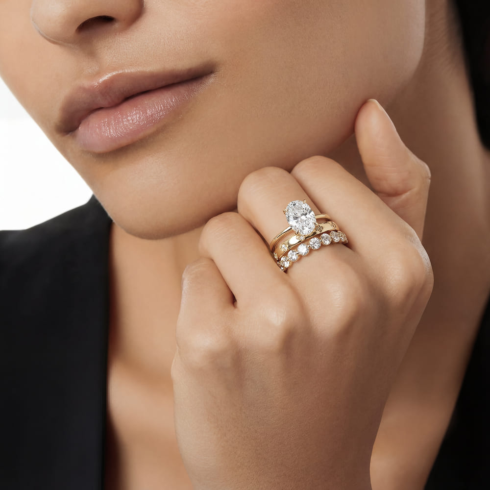 Stacking Ring Set with Sunflare Design