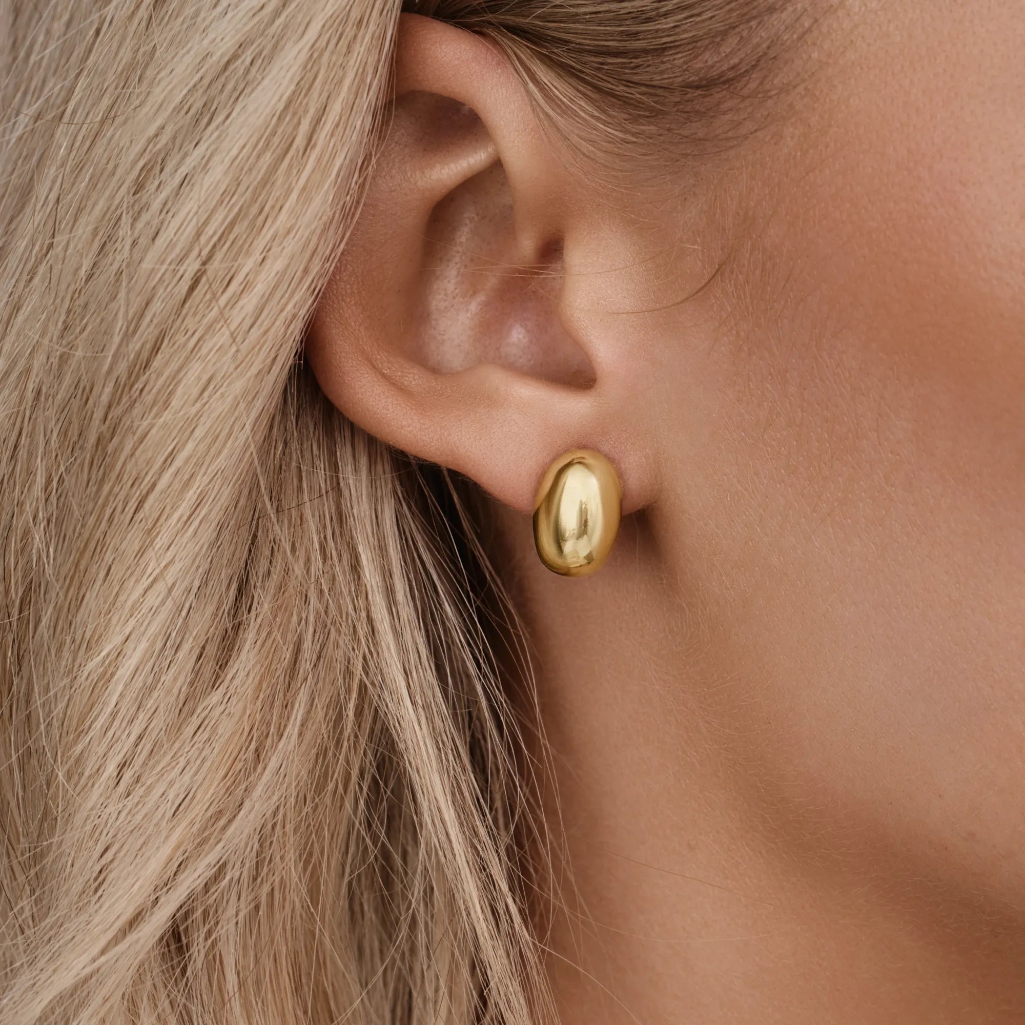 Ella | Gold Dome Studs