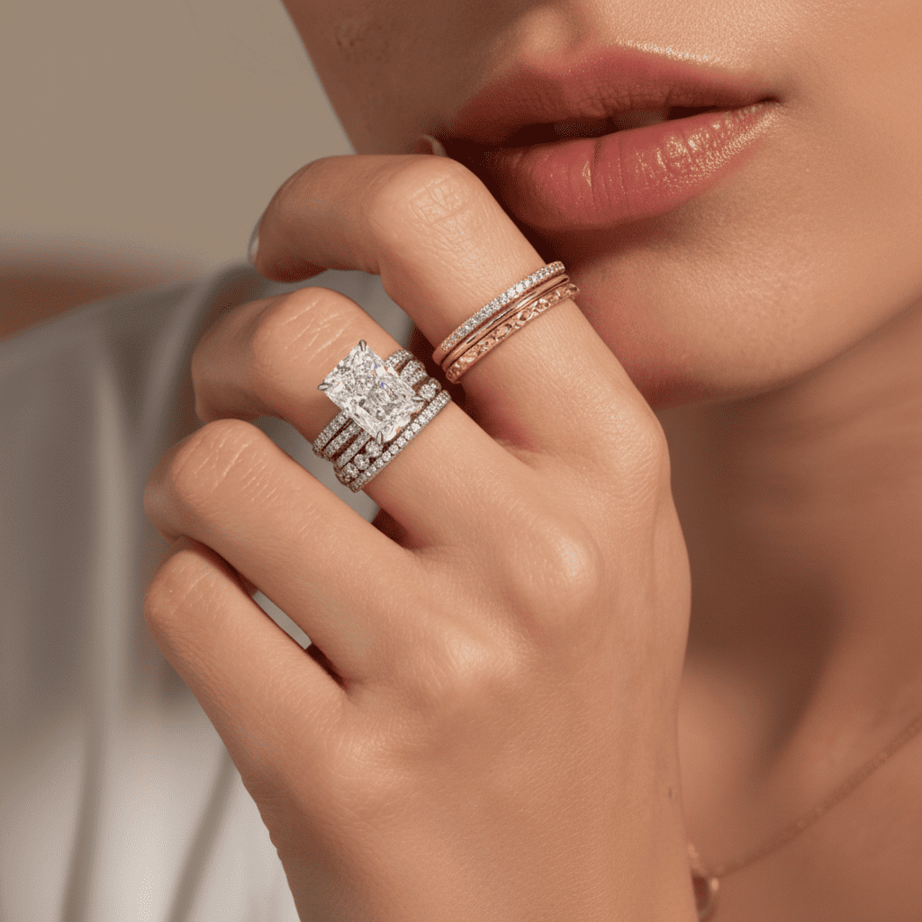 Gold Stacking Ring Set