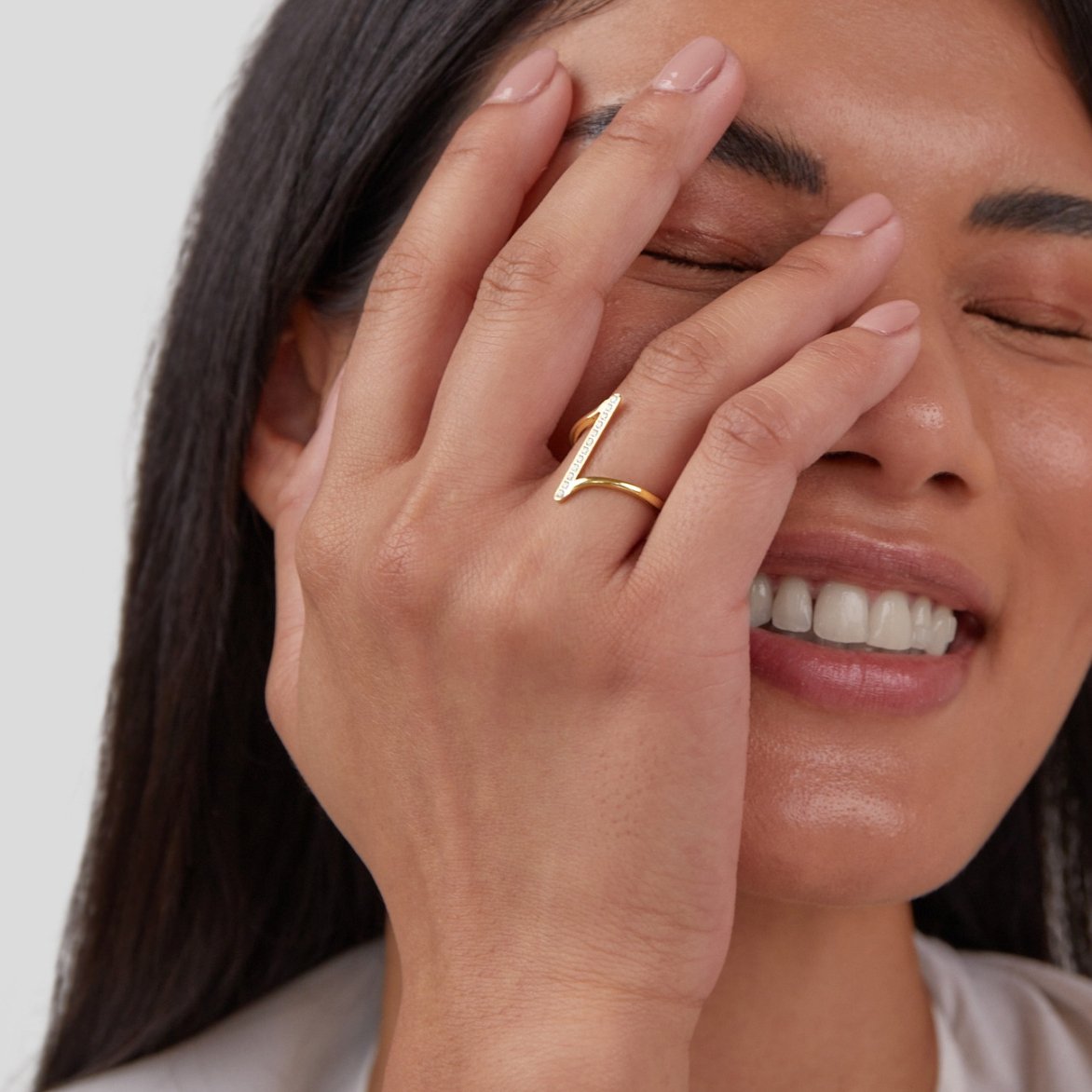 Gold Twisted Band Ring