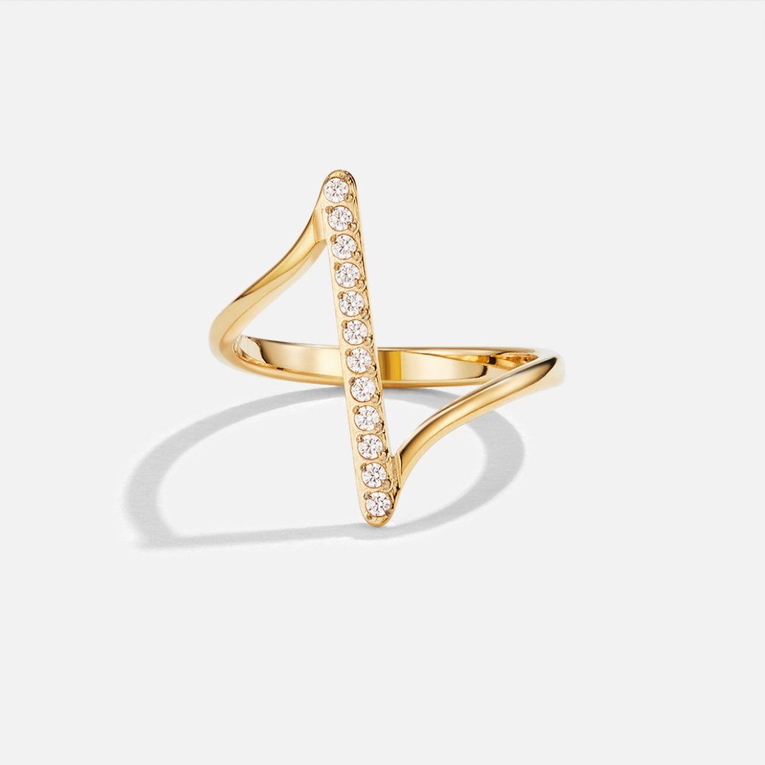 Gold Twisted Band Ring