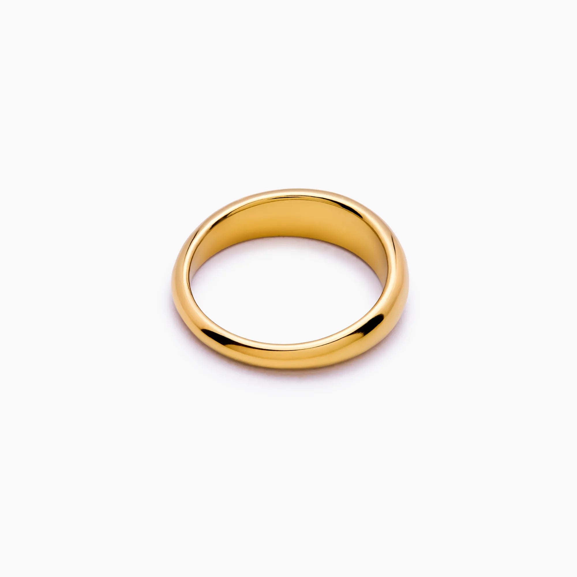 Gold Sculpted Dome Ring