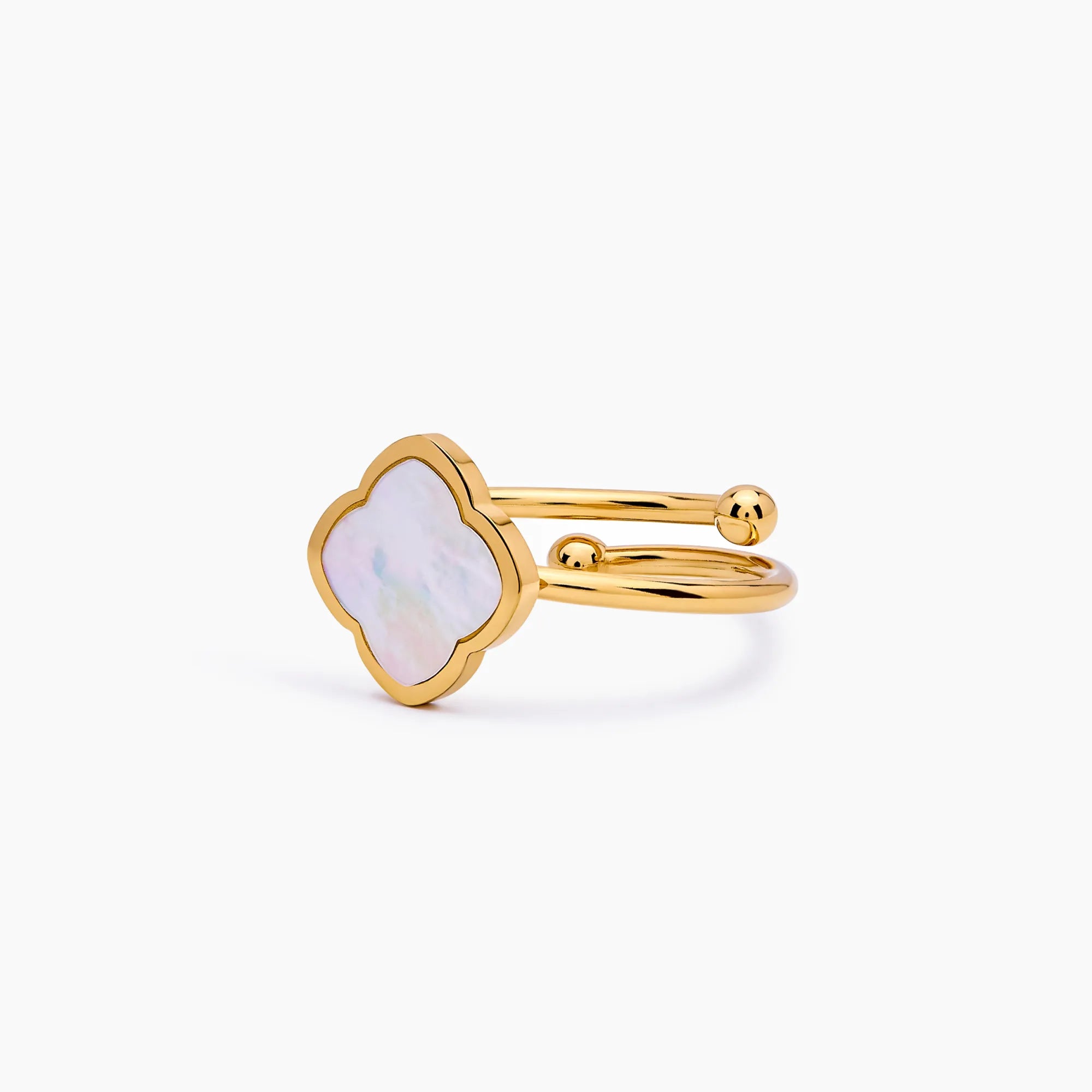 Gold Clover Wrap Ring