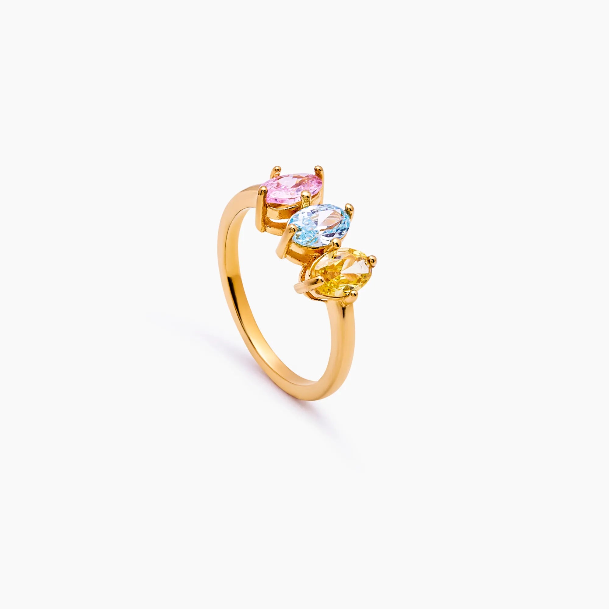 Gold Marquise Family Birthstone Ring