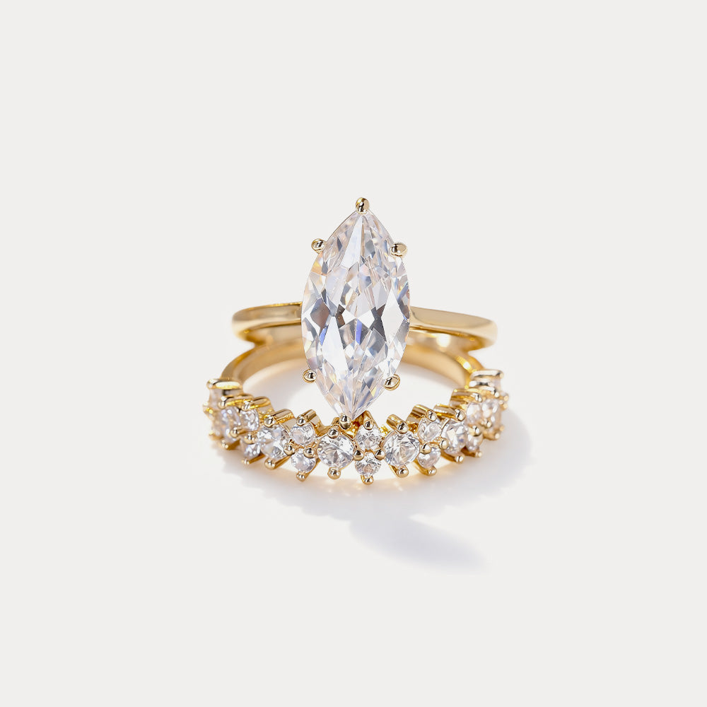 Starlight Ring Set in Gold