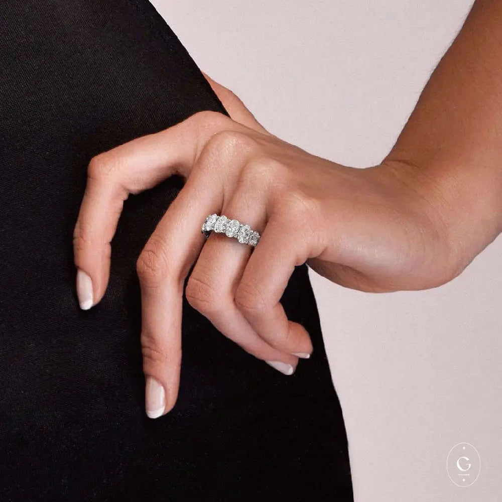 Gold Eternity Ring with Continuous Band