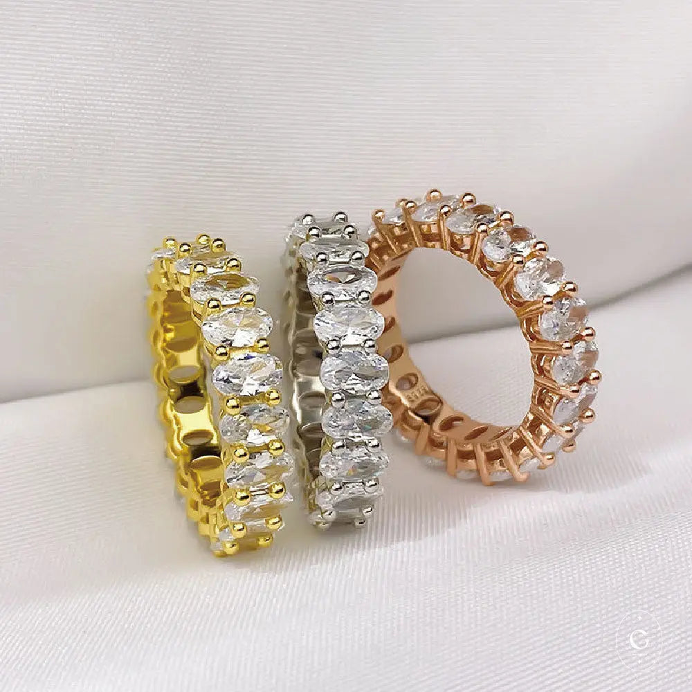 Gold Eternity Ring with Continuous Band