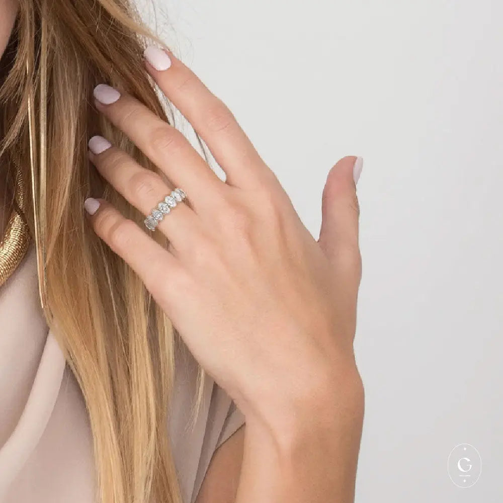 Gold Eternity Ring with Continuous Band