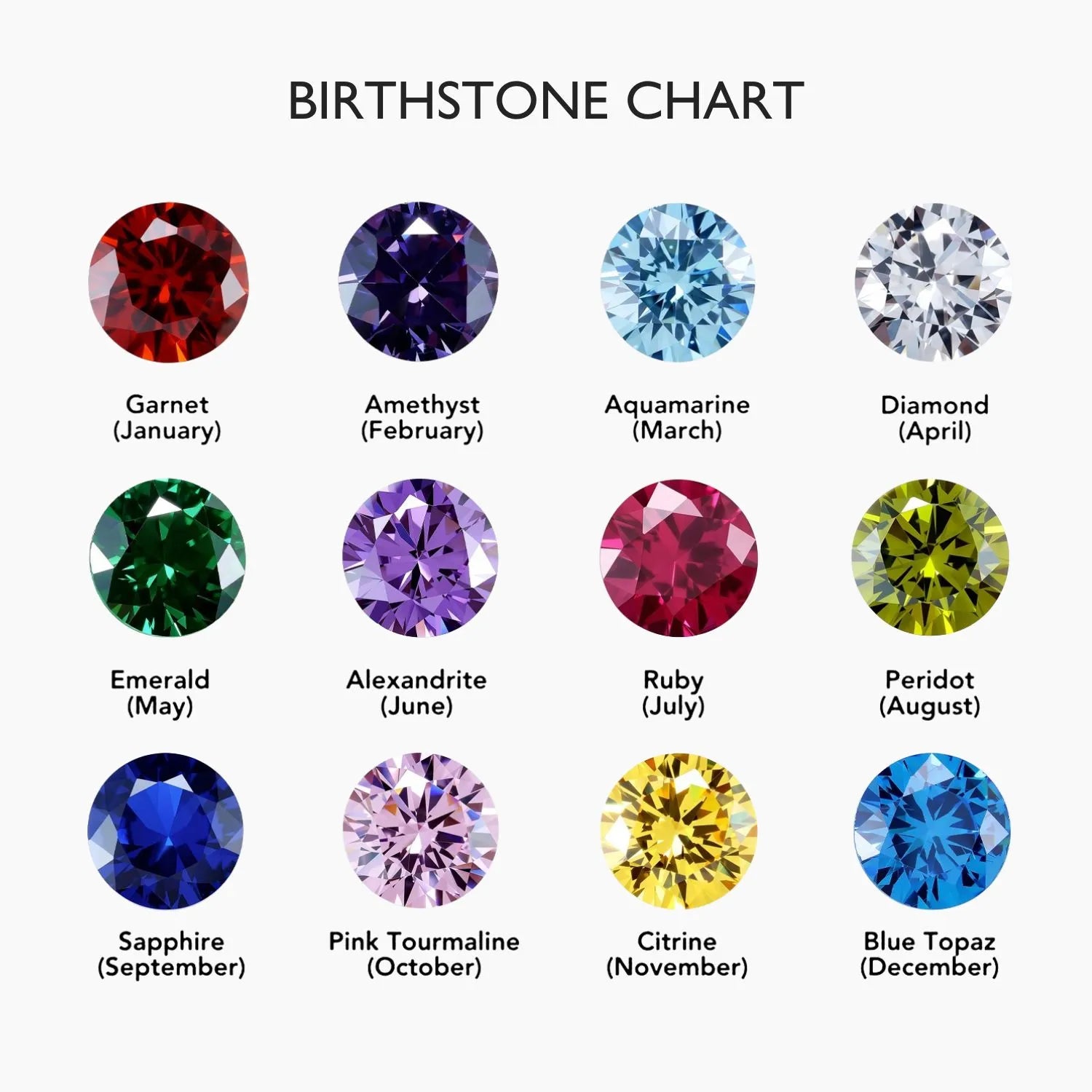 Gold Stacking Ring with Birthstone