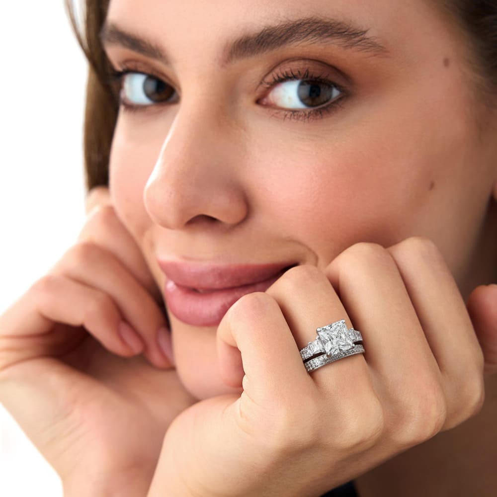 Gold Bloom 2-in-1 Ring with Floral Layered Band