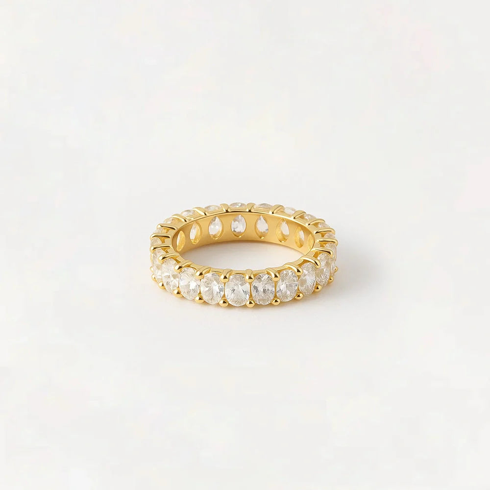 Gold Eternity Ring with Continuous Band