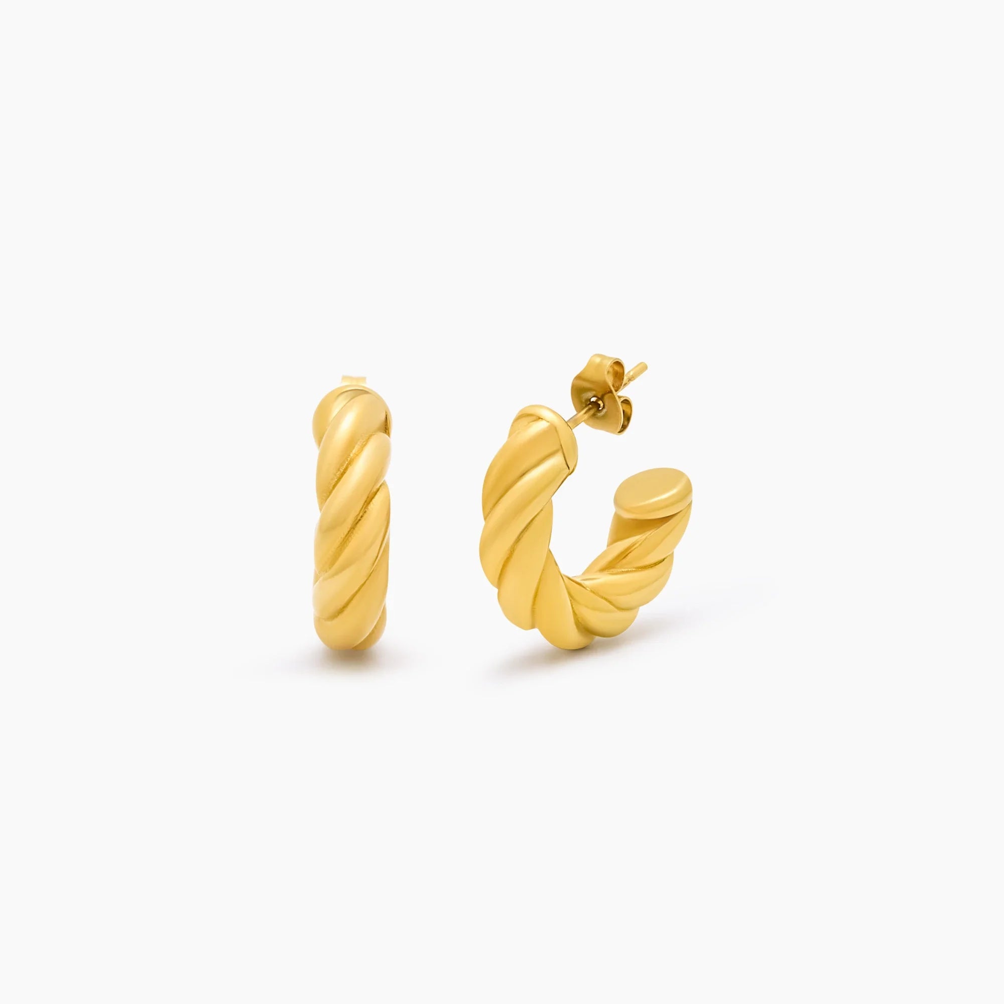Gold Demi Twist Earrings