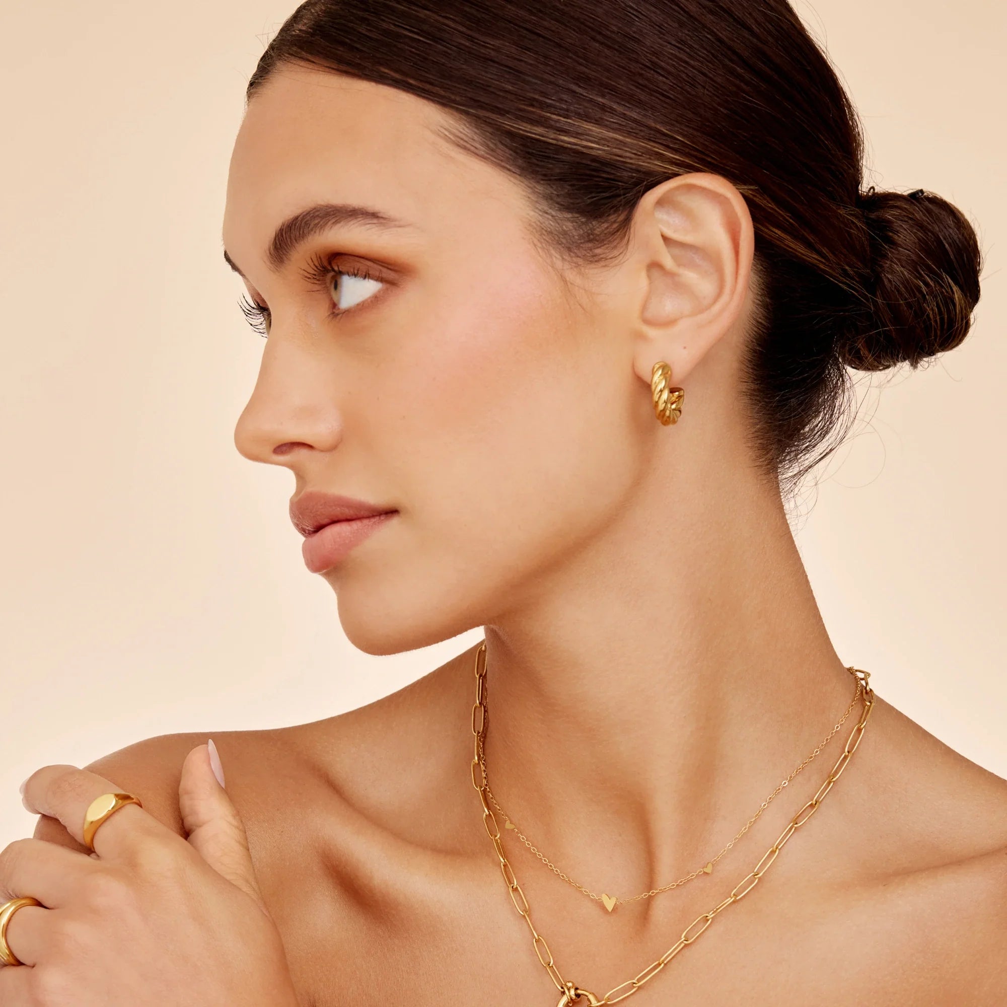 Gold Demi Twist Earrings