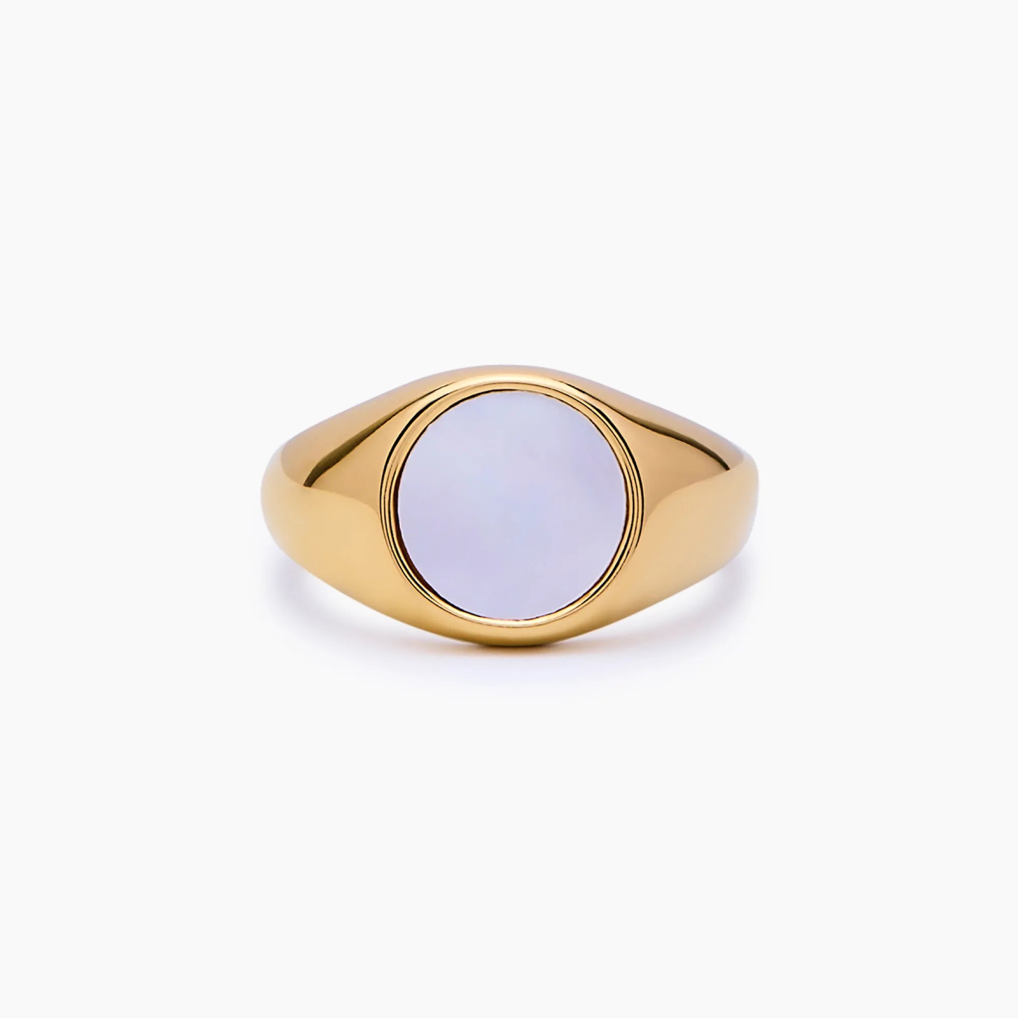 Gold Mother of Pearl Ring