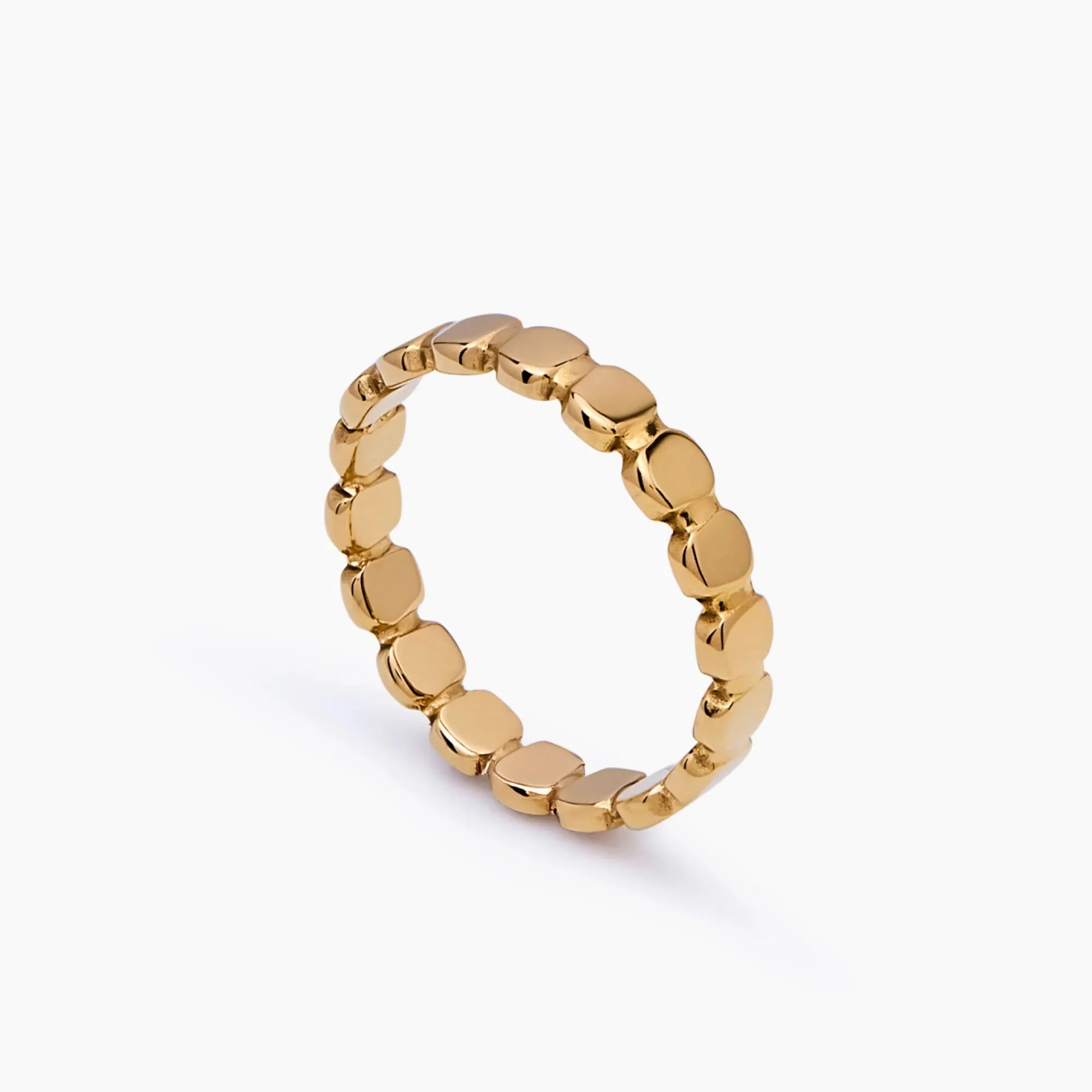 Gold Beaded Ring