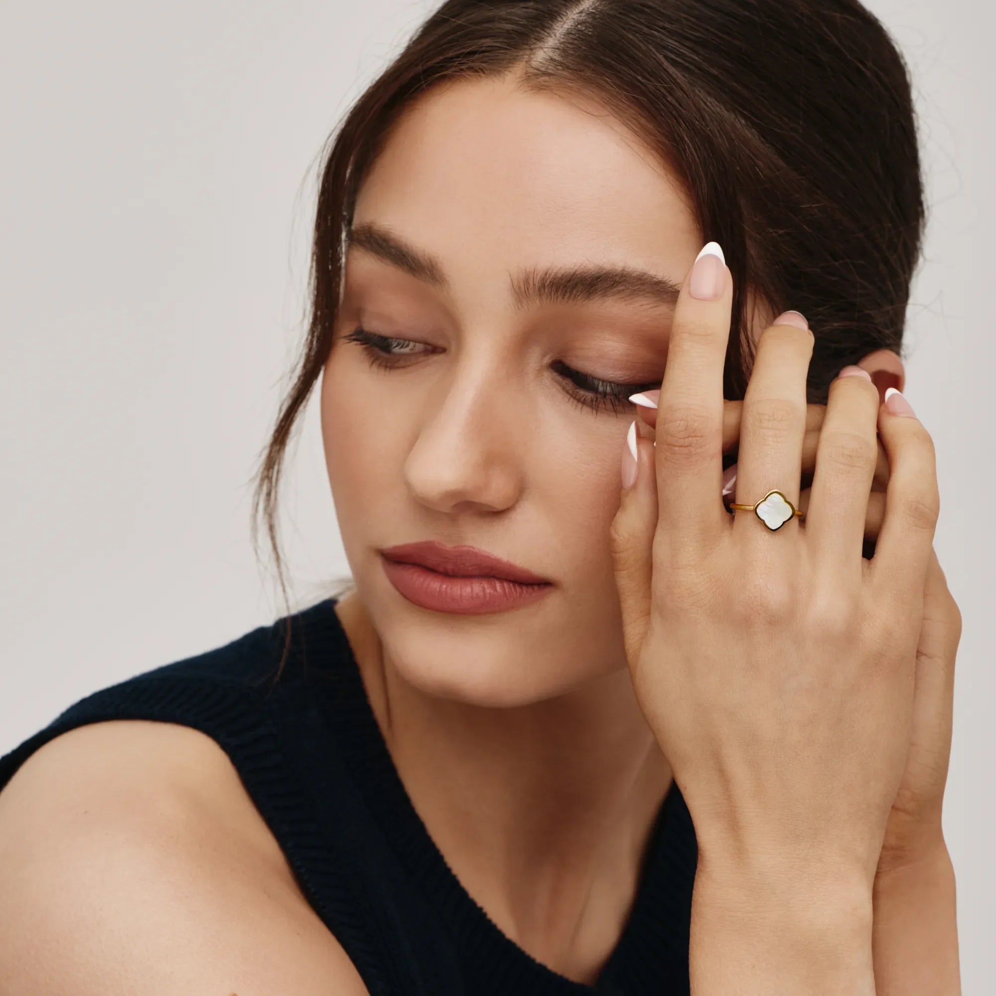Gold Clover Wrap Ring