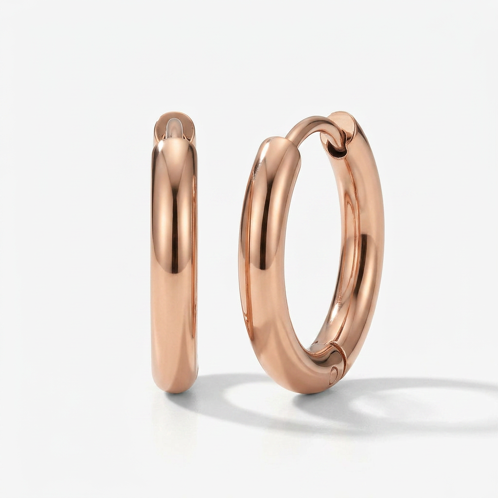 Hoop Earrings Set with Smooth Finish (Set of 3 Pairs)