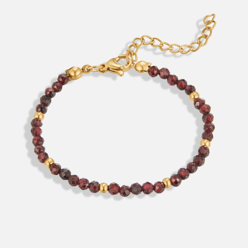 Gold Plated Bracelet with Peridot Beads