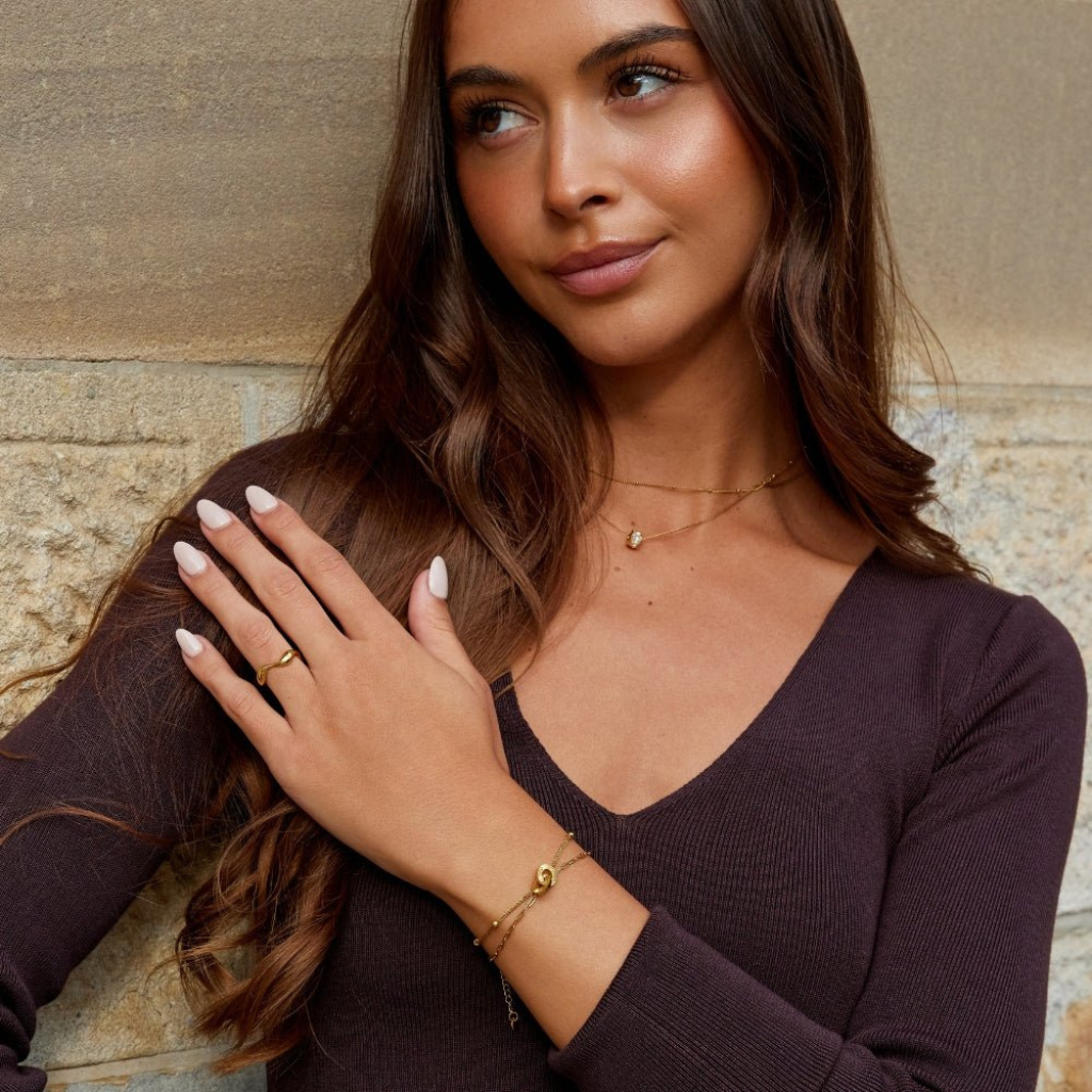 Bracelet with Interlocking Loop Detail