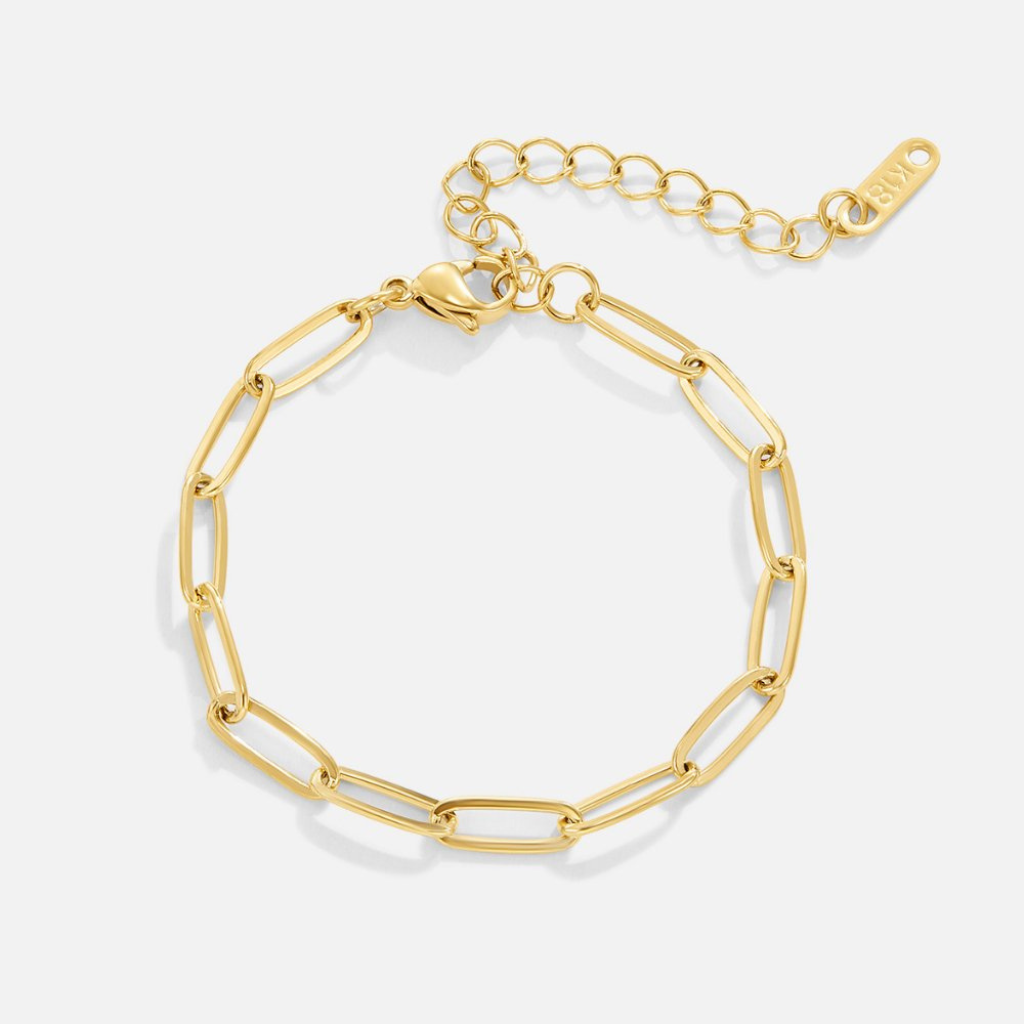 Adjustable Paperclip Chain Bracelet