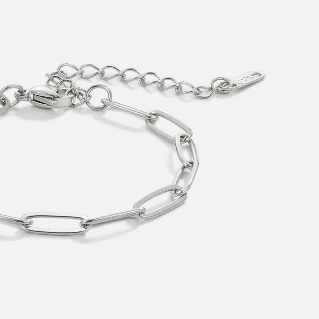 Adjustable Paperclip Chain Bracelet