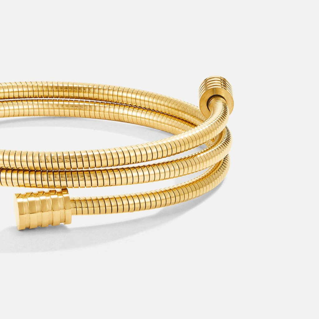 Gold Twisted Bangle Bracelet