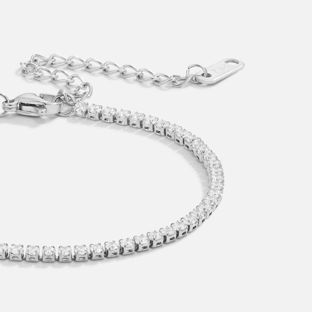 Tennis Bracelet with Crystal Stones