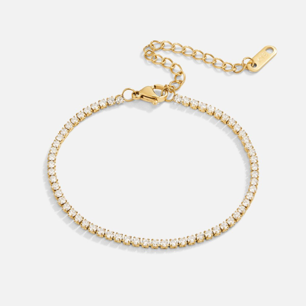 Tennis Bracelet with Crystal Stones