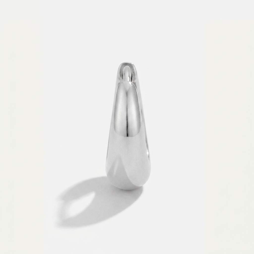 Hoop Earrings with Rounded Shape